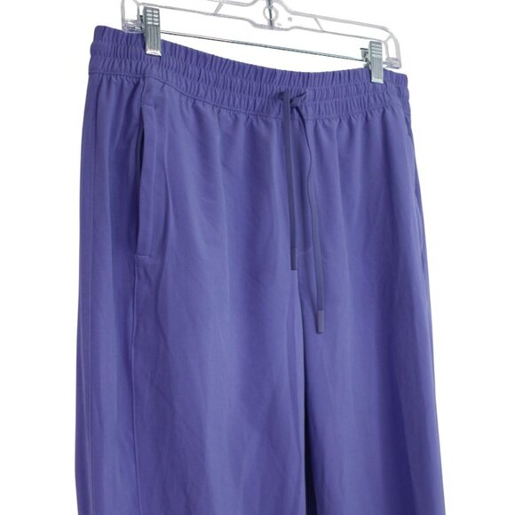 Athleta Women’s Purple Pants Hidden Zip Drawstring Elastic Waistband Size 12 - Picture 3 of 7